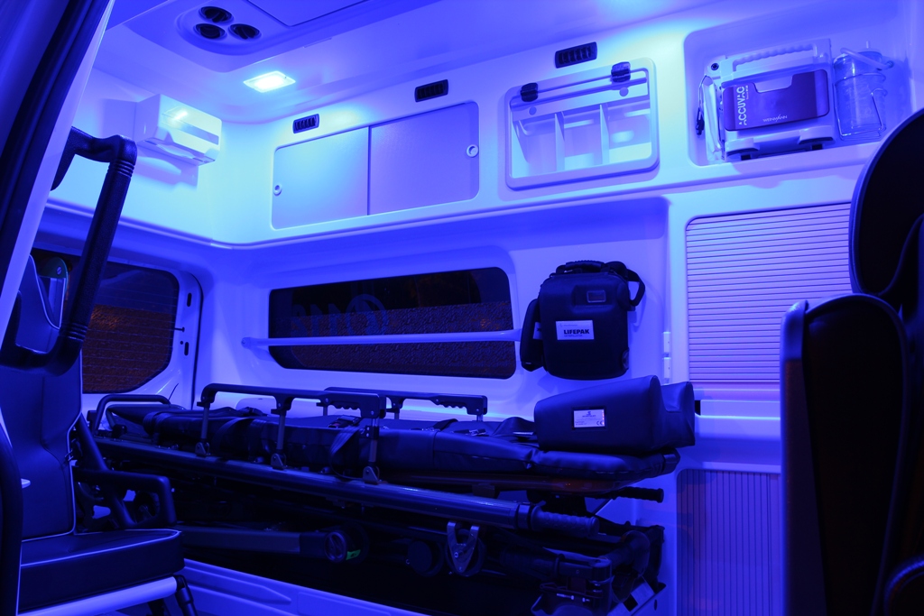 Neu: blaue Patientenraum-Beleuchtung