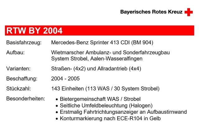 Rettungswagen Bayern 2004